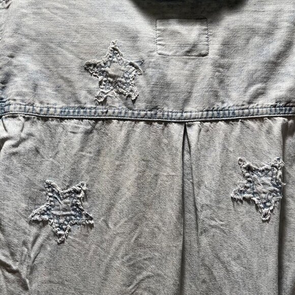 Rails Ingrid Shirt Light Acid Wash Stars - Size Small - Picture 4 of 5